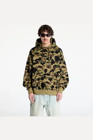 A Bathing Ape Sweatshirt 1St Camo Jacquard One Point Relaxed Fit Pullover Hoodie UNISEX XL