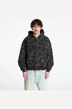 A Bathing Ape Sweatshirt 1St Camo Heavy Wash Cropped Fit Zip Hoodie UNISEX XXL