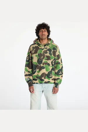 A Bathing Ape Sweater Abc Camo Crochet Relaxed Fit Shark Full Zip Hoodie UNISEX XXL