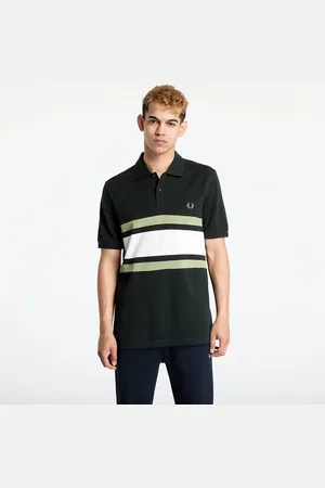 Fred Perry T-shirt Panelled Polo Shirt M