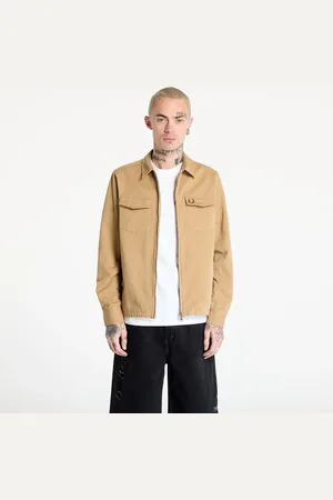 Fred Perry Shirt Twill Zip-Through Overshirt M