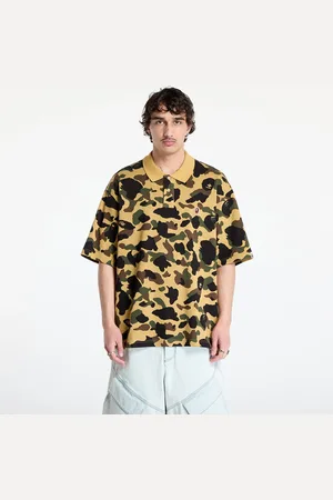A Bathing Ape T-shirt 1St Camo Jacquard Relaxed Fit Polo Shirt UNISEX XXL