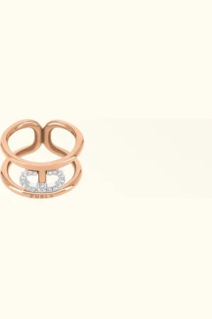 Furla Ooh Anel Color Argento Metal + Pedras + Pedras