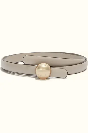 Furla Sfera Cinto Fixo Vaniglia Pele De Bezerro Macia