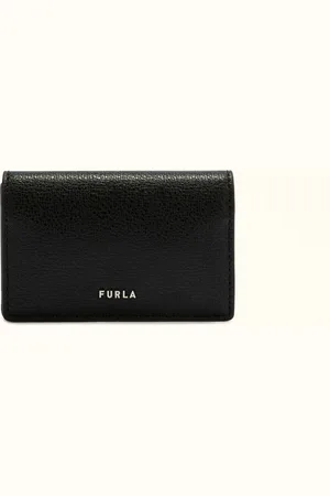 Furla Man Project Porta-cartão Nero Pele De Bezerro Texturizada Milos + Pele De Bezerro Lush Homem