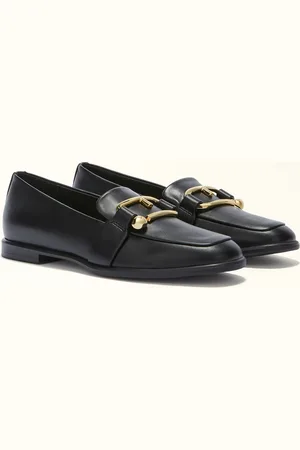 Furla Nuvola Mocassins Nero Pele Macia De Bovino