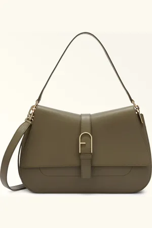 Furla Flow Mala Com Alça Sage Pele De Bezerro Claris Lux