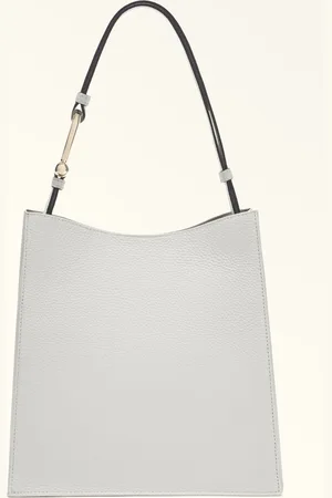 Furla Nuvola Mala Tipo Saco Marshmallow Pele De Bezerro Granulada