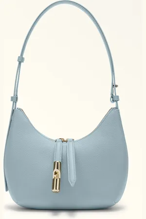 Furla Goccia Mala De Ombro S Cirro Pele De Bezerro Night + Pele De Bezerro Sidney
