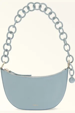 Furla Sfera Mini Mala M Cirro Pele Texturizada + Corrente Em Resina