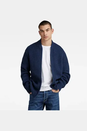 G-Star Chunky Zip Cardigan Knit