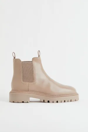 H&M Mulher Botas - Leather Chelsea boots