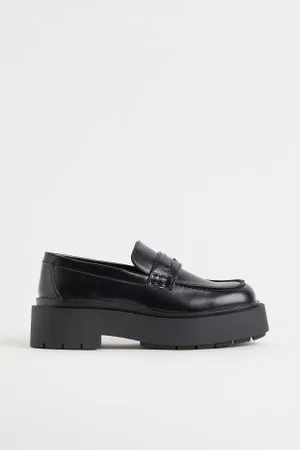H&M Mulher Oxford & Moccassins - Loafers com sola robusta