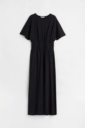 H&M Vestido com franzido smock