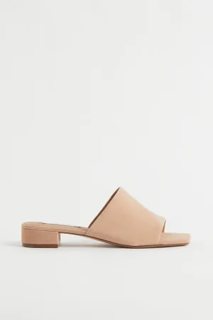 H&M Mules em camurça