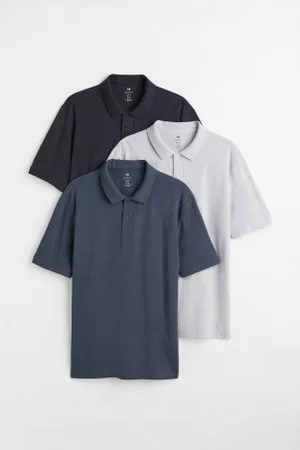 H&M Pack-3 polos Regular Fit