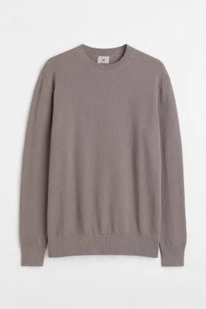 H&M Camisola em algodão pima Regular Fit