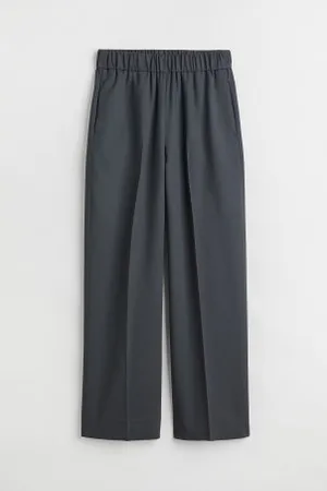 H&M Calças largas em lã