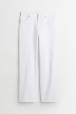 H&M + Calças largas em sarja
