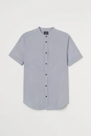 H&M Camisa algodão Corte Atlético
