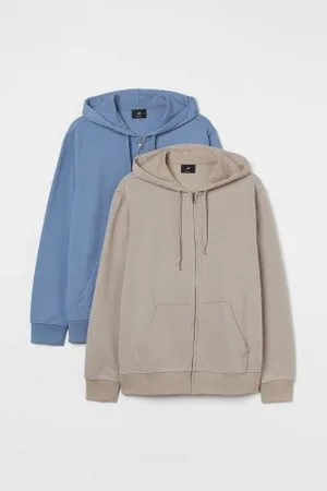 H&M Pack de 2 casacos com capuz Regular Fit