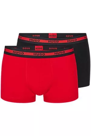 HUGO BOSS Conjunto de dois boxers com logótipo na cintura em algodão elástico