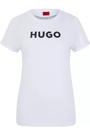 HUGO BOSS T-shirt slim fit com logótipo em jersey de algodão