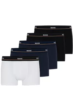 HUGO BOSS Conjunto de cinco boxers em algodão elástico com cintura com logótipo