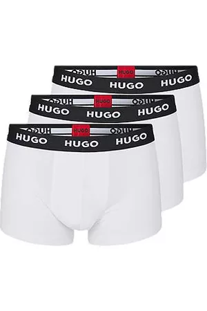 HUGO BOSS Pack de três boxers de cintura com logótipo em algodão elástico