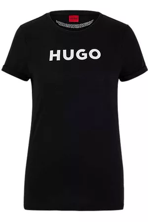 HUGO BOSS T-shirt slim fit com logótipo em jersey de algodão
