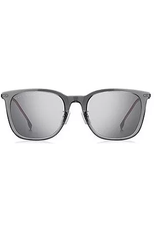HUGO BOSS Acetate sunglasses with red accents
