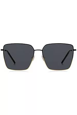 HUGO BOSS Tubular-temple sunglasses with -gold gradients