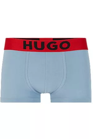 HUGO BOSS Homem Camisolas Interiores - Tretch-cotton trunks with logo waistband
