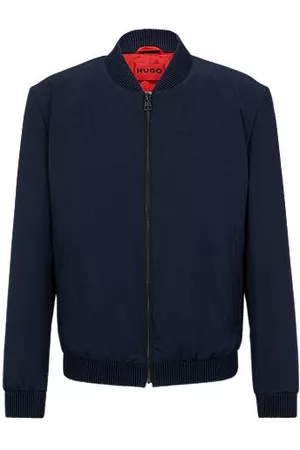 HUGO BOSS Bomber-style slim-fit jacket in stretch cotton