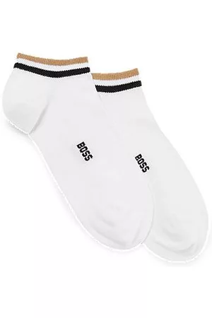 HUGO BOSS Two-pack of ankle-length socks with signature stripe