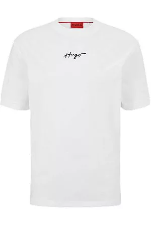 HUGO BOSS Relaxed-fit T-shirt in cotton with handwritten logo