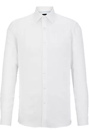 HUGO BOSS Slim-fit shirt in Italian linen