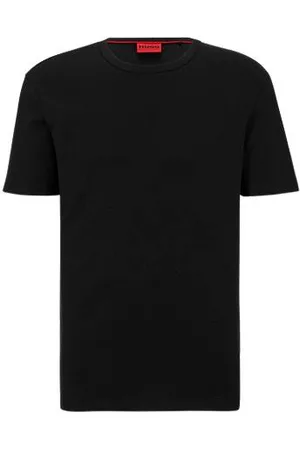 HUGO BOSS Pima-cotton regular-fit T-shirt with contrast logo