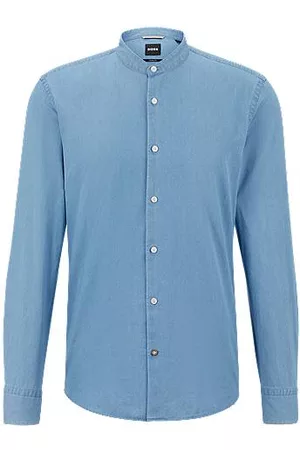 HUGO BOSS Casual-fit shirt in pure-cotton denim
