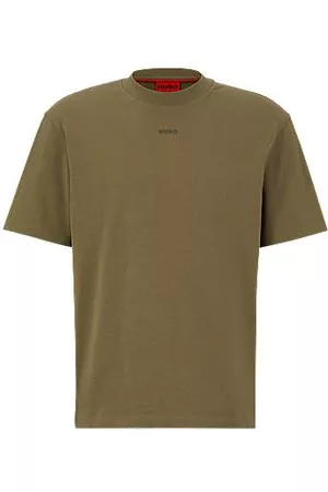HUGO BOSS Homem T-shirts - Relaxed-fit T-shirt in cotton jersey with printed logo