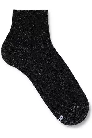 HUGO BOSS Short-length socks with metallised fibres
