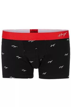 HUGO BOSS Homem Camisolas Interiores - Low-rise trunks in stretch cotton with handwritten logos