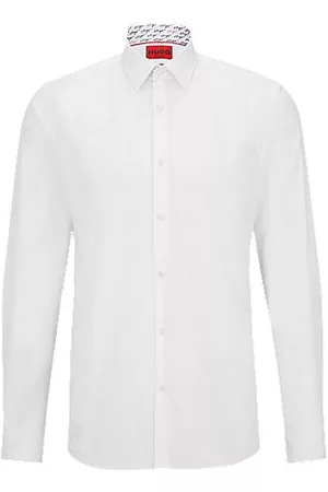 HUGO BOSS Extra-slim-fit shirt in easy-iron cotton poplin