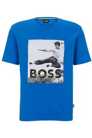 HUGO BOSS Mulher T-shirts & Manga Curta - X Bruce ee gender-neutral T-shirt with photo artwork
