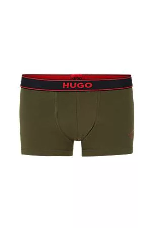 HUGO BOSS Homem Camisolas Interiores - Stretch-cotton trunks with handwritten logo