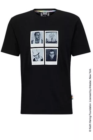 HUGO BOSS Homem T-shirts & Manga Curta - T-shirt x Keith Haring com arte fotográfica