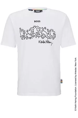 HUGO BOSS Homem T-shirts & Manga Curta - T-shirt x Keith Haring com arte do logótipo especial