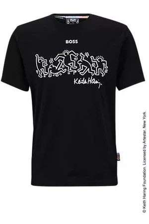 HUGO BOSS Homem T-shirts & Manga Curta - T-shirt x Keith Haring com arte do logótipo especial