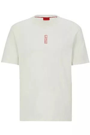 HUGO BOSS Homem T-shirts & Manga Curta - T-shirt em jersey de algodão com logótipos inspirados em marcadores