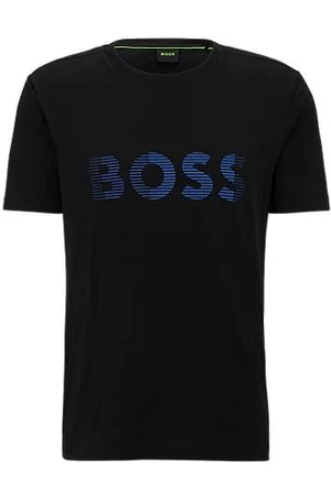 HUGO BOSS Homem T-shirts & Manga Curta - T-shirt em jersey de algodão com logótipo
